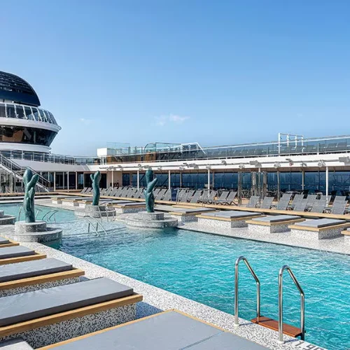Agência Amigos Pelo Mundo - Cruzeiro para Dubai - MSC Euribia - Piscinas